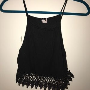 Black Lacey tank top
